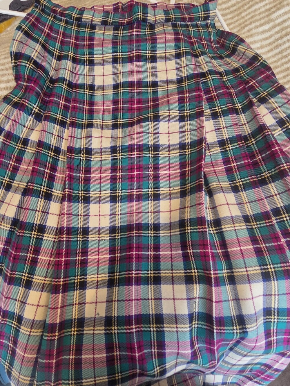 Pendleton Plaid Wool Shirt Jacket - Teal, Purple, Pink
